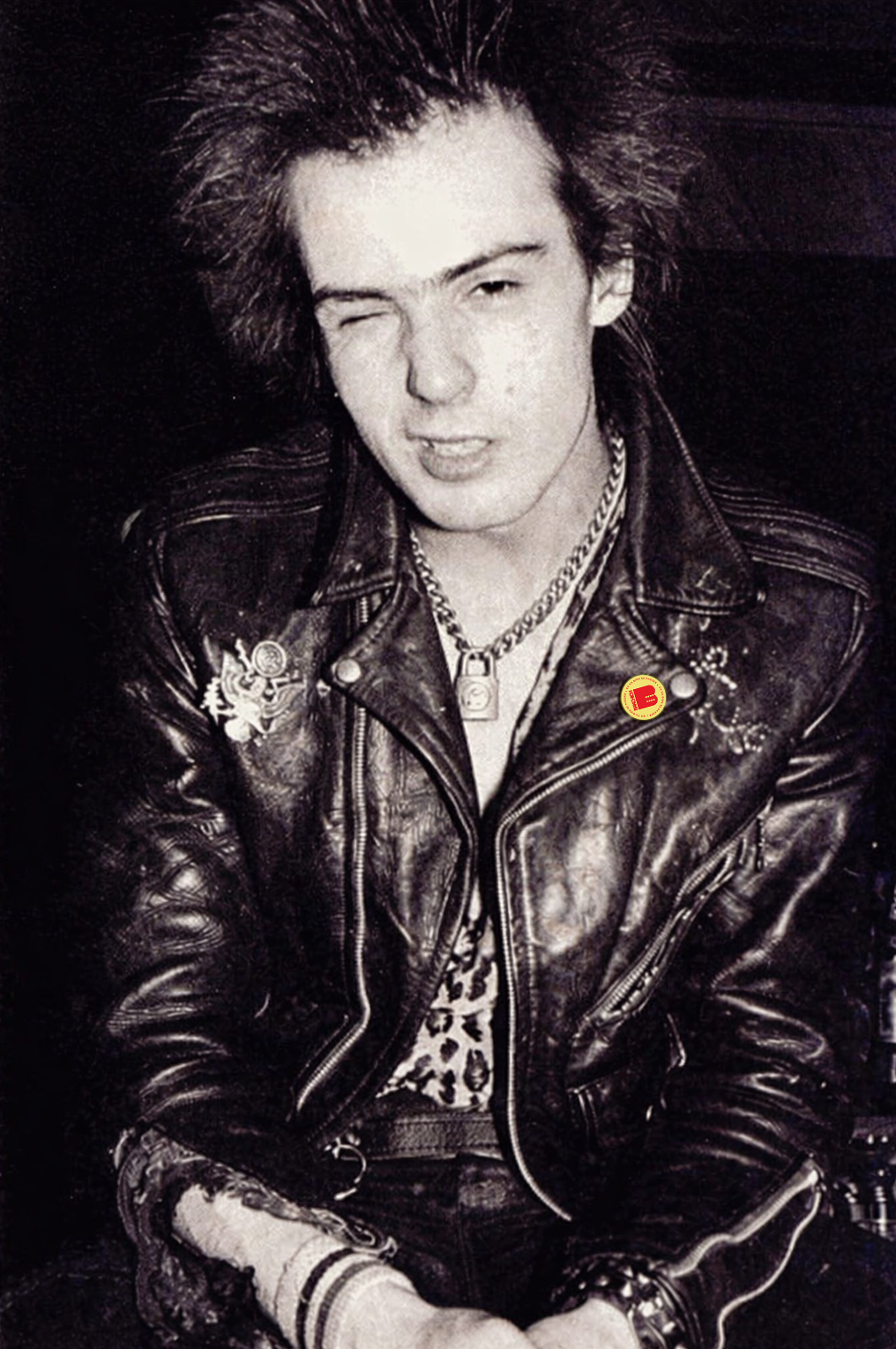 Punk jacket with Bakchich badge